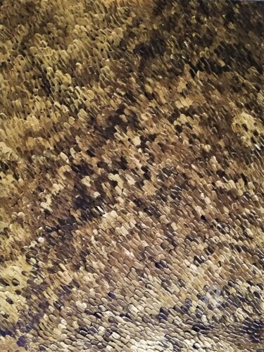 Peinture intitulée "Gold" par Alexandra Isler, Œuvre d'art originale, Acrylique