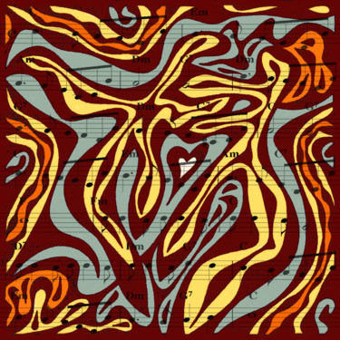 Printmaking titled "Give Me Your Kisses" by Nikolaj Sednin (Nicolas Sedninne), Original Artwork, Digital Print