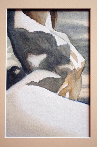 Peinture intitulée "Aqua 2 #artistsuppo…" par Michel Leclercq, Œuvre d'art originale, Aquarelle