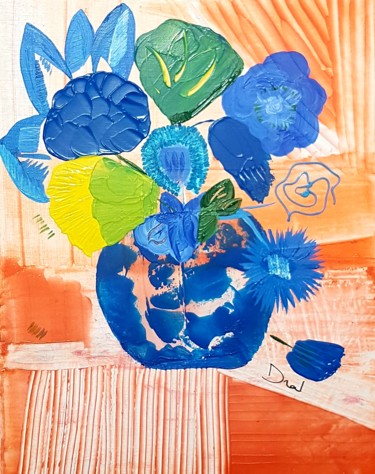 Bouquet54 Peinture intitulée "Bouquet54" par Dral Art, Œuvre d'art originale, Acrylique Monté sur Châssis en bois