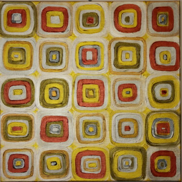 Peinture intitulée "L’ECHIQUIER D’OR…" par Philippe Combis (PhilIppe CBS), Œuvre d'art originale, Acrylique