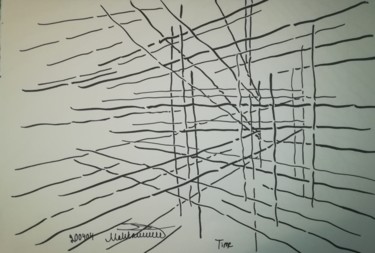Time Drawing titled "Time" by Pertti Matikainen, Original Artwork, Marker