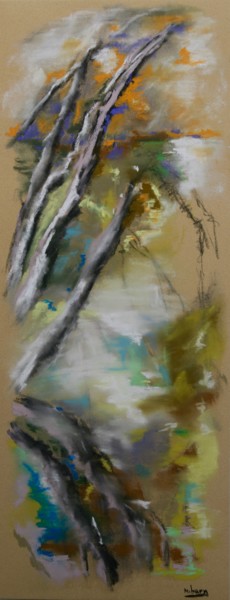 Peinture intitulée "TERRESTRE 17" par Marc Barn, Œuvre d'art originale, Pastel