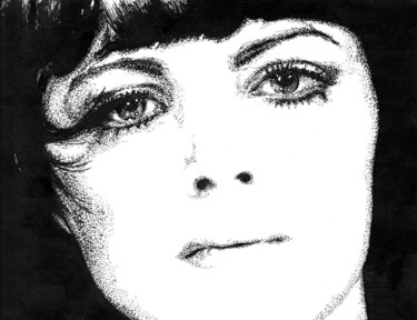 图画 标题为“Mireille Mathieu. М…” 由Владимир Абаимов, 原创艺术品, 墨