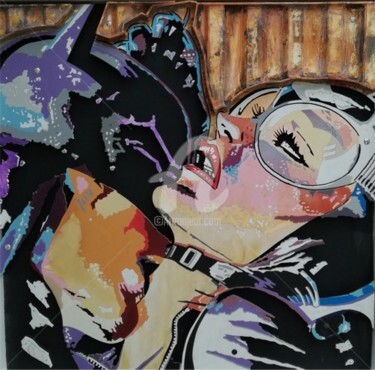 Digigraphie French Kiss 1 - #artistsupportpledge Printmaking titled "Digigraphie French…" by Alain Louiset, Original Artwork, Digital Print