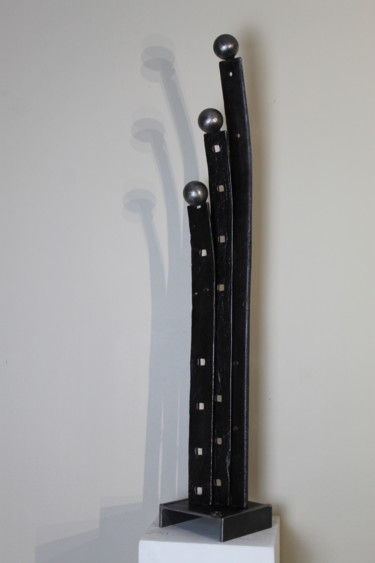 Sculpture intitulée "Fratrie" par Claude Germain, Œuvre d'art originale, Métaux