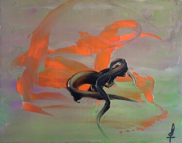 Peinture intitulée "Dynamisme « OAIE »" par San Dy, Œuvre d'art originale, Huile