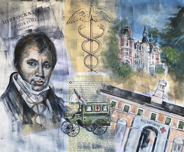 "Docteur Bretonneau…" başlıklı Tablo Joele Ardans tarafından, Orijinal sanat, Akrilik