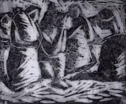 Impressões e gravuras intitulada "Gravura 05" por Luiz Carlos De Andrade Lima, Obras de arte originais, Xilogravura