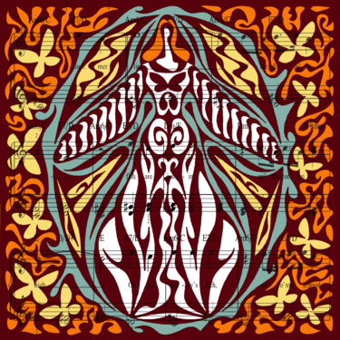 Printmaking titled "Muse" by Nikolaj Sednin (Nicolas Sedninne), Original Artwork, Digital Print