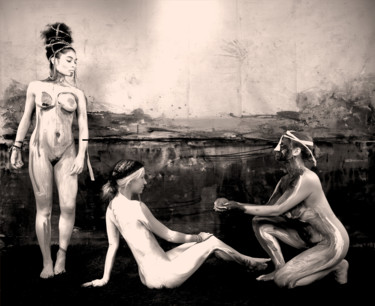 Odalisques -l'offrande Photographie intitulée "Odalisques -l'offra…" par Frhégo, Œuvre d'art originale, Photographie numérique Monté sur Aluminium