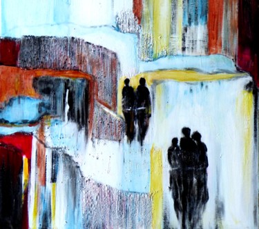 Peinture intitulée "" imagine 7 "" par Jeanne Le Guen, Œuvre d'art originale, Acrylique