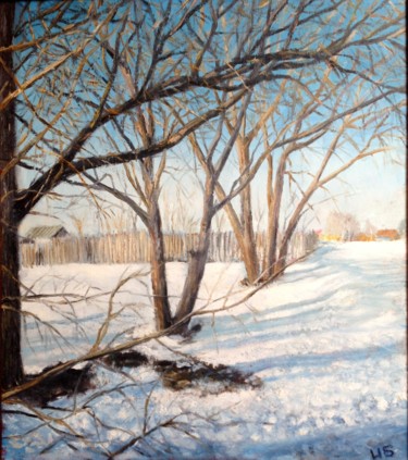 Peinture intitulée "Февраль" par Igor Bochkarev (I B), Œuvre d'art originale, Huile