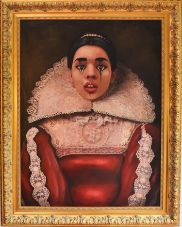 Peinture intitulée "No fun for the daug…" par Marianne Julie (kether sula), Œuvre d'art originale, Acrylique