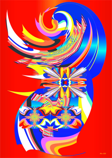 Artes digitais intitulada "68610042020 — IRAH…" por Reinhard Heydrich Allan De Souza Santos, Obras de arte originais, Pintur…