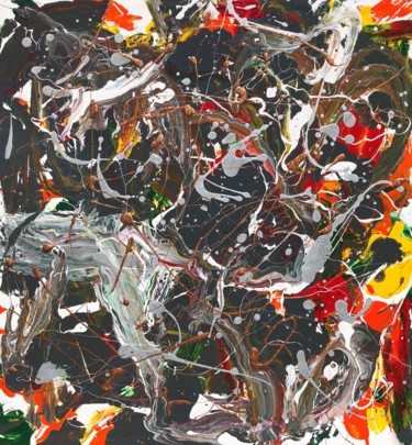 Pittura intitolato "N93 2019 The Kids A…" da Robert Miskines, Opera d'arte originale, Smalto