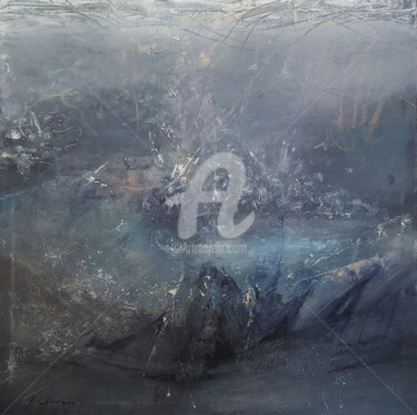 ABOUT CREATION WE ARE ENERGY SUBLIME GREYSCAPE DIVINE SILENC 绘画 标题为“ABOUT CREATION WE A…” 由Kloska Ovidiu, 原创艺术品, 丙烯