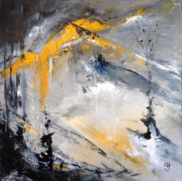 Peinture intitulée "Turbulences" par Sandrine Chalot, Œuvre d'art originale, Acrylique