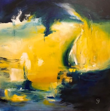Peinture intitulée "Lumière" par Sandrine Chalot, Œuvre d'art originale, Acrylique