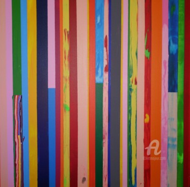 Peinture intitulée "lines3" par Pascal Piguel, Œuvre d'art originale, Acrylique