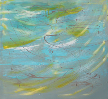 The Live of Light and Wind 제목이 "The Live of Light a…"인 미술작품 Anatoliy Menkiv로, 원작, 기름 나무 들것 프레임에 장착됨