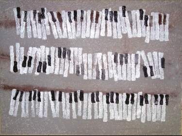Peinture intitulée "(4+12)#16" par Pascal Piguel, Œuvre d'art originale, Acrylique