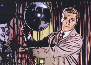 Peeping Tom No.2: #artistssupportpledge Printmaking titled "Peeping Tom No.2: #…" by Wilf Tilley, Original Artwork, Digital Print