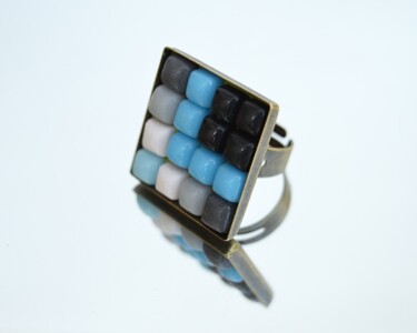 设计 标题为“Mosaic ring in shad…” 由Irena Zelickman, 原创艺术品, 首饰