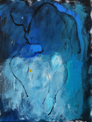 绘画 标题为“Apparition,” 由Pierre Pentchev, 原创艺术品, 水粉