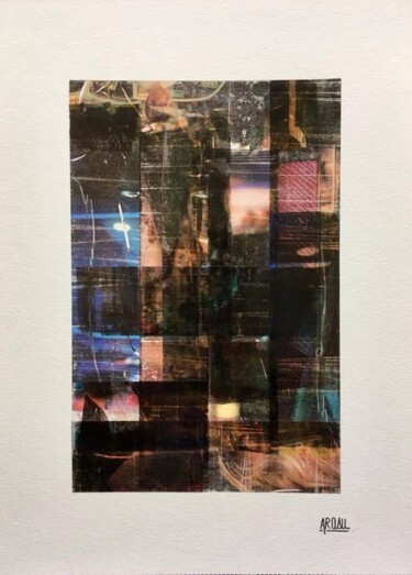 Collages titled "Collage "Sans titre…" by Arasu, Original Artwork, Collages