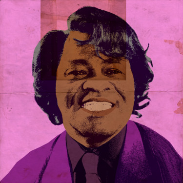 Arte digitale intitolato "James Brown" da Andrea Pisano, Opera d'arte originale, Pittura digitale
