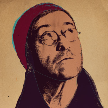 Arte digitale intitolato "Lucio Dalla" da Andrea Pisano, Opera d'arte originale, Pittura digitale