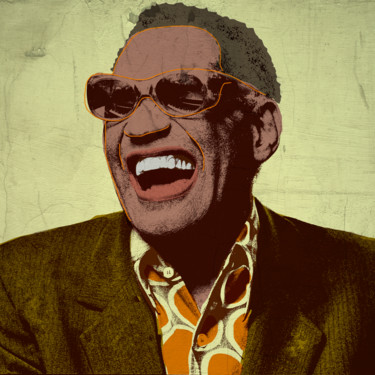 数字艺术 标题为“Ray Charles” 由Andrea Pisano, 原创艺术品, 数字油画