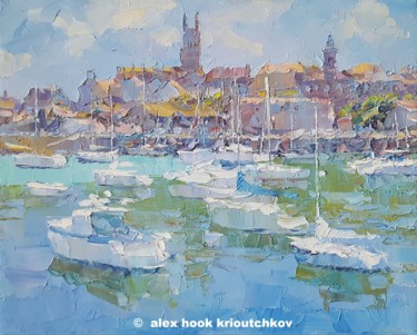 Painting titled "Penzance III. Cornw…" by Alex Hook Krioutchkov, Original Artwork, Oil