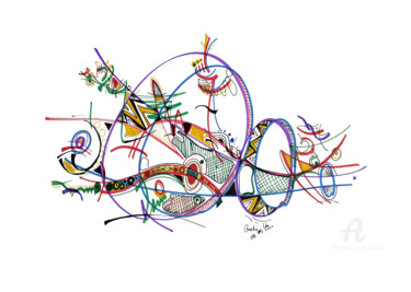 Dibujo titulada "La Rékòlt" por Goodÿ, Obra de arte original, Rotulador