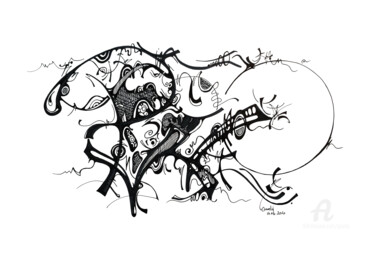 Dibujo titulada "Paix" por Goodÿ, Obra de arte original, Rotulador