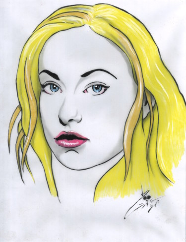 Tekening getiteld "Olivia" door John Creekmore, Origineel Kunstwerk, Inkt