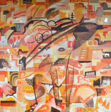 Peinture intitulée "AMEDEE" par Jocelyne Cornet, Œuvre d'art originale, Huile