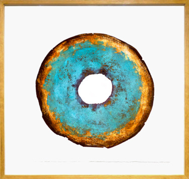 Printmaking titled "Dor al loar #Glas2" by Thomas Godin Peintre - Graveur, Original Artwork, Etching