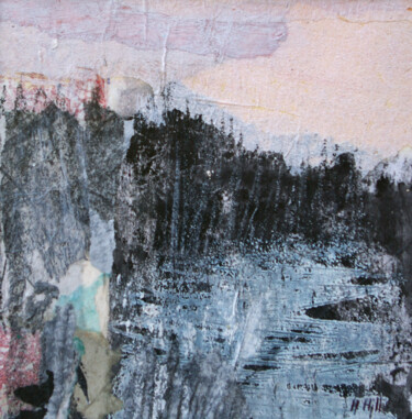 Collages titled "Printemps le soir #…" by Helen Hill, Original Artwork, Collages