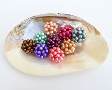 设计 标题为“Pearl clusters coll…” 由Irena Zelickman, 原创艺术品, 首饰