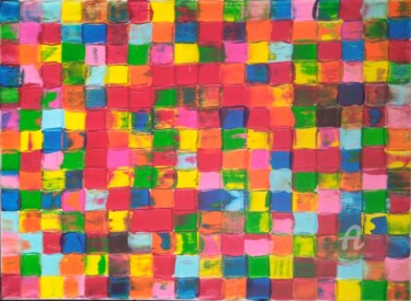 Peinture intitulée "dot?" par Pascal Piguel, Œuvre d'art originale, Acrylique