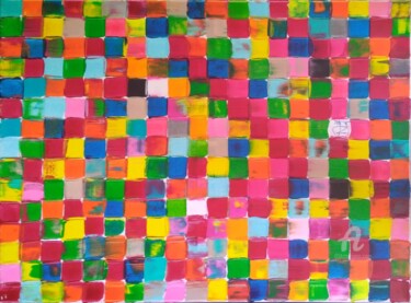 Peinture intitulée "& fetale" par Pascal Piguel, Œuvre d'art originale, Acrylique