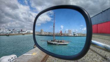 Photographie intitulée "Le port du Havre (7…" par Annie Gazé, Œuvre d'art originale, Photographie numérique Monté sur Alumin…