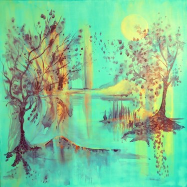 Peinture intitulée "L'arbre qui voulait…" par Clau Redier-Clément, Œuvre d'art originale, Acrylique Monté sur Châssis en bois