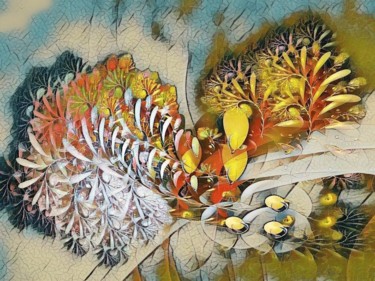 Digital Arts titled "Sending Flowers   #…" by Mies De Graaf, Original Artwork, 2D Digital Work