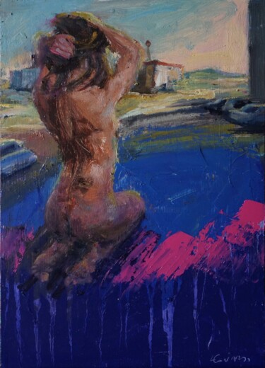 Un sud , #artistsupportpledge Painting titled "Un sud , #artistsup…" by Manuel Leonardi, Original Artwork, Oil