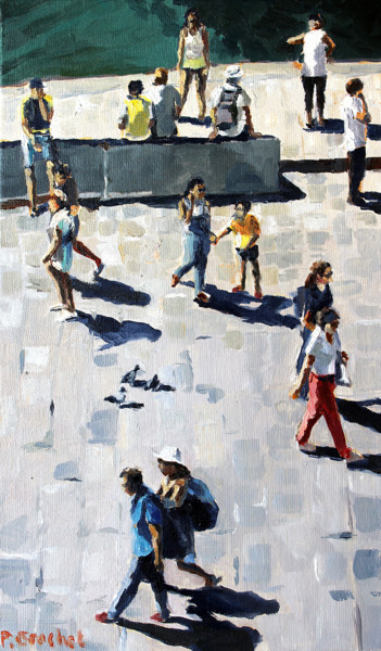 Peinture intitulée "Marseille - Le vieu…" par Pascal Brachet, Œuvre d'art originale, Huile