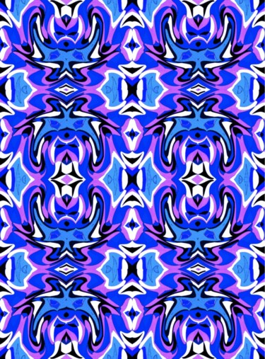 Digital Arts titled "Blue rock" by Peter Jalesh, Original Artwork, Digital Painting