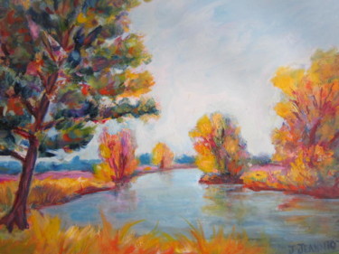 Vent d'automne Painting titled "Vent d'automne" by Joel Jeanniot, Original Artwork, Oil